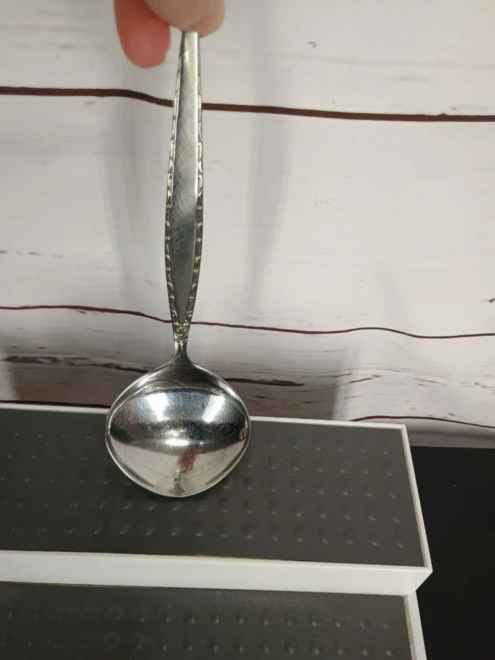 Vintage Oneida Community Venetia Silver Stainless Steel Decorative Serving Gravy